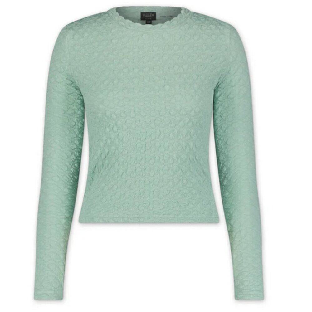 Aleeza Paris JiffyPop Top Large Light Green Coquette NWT